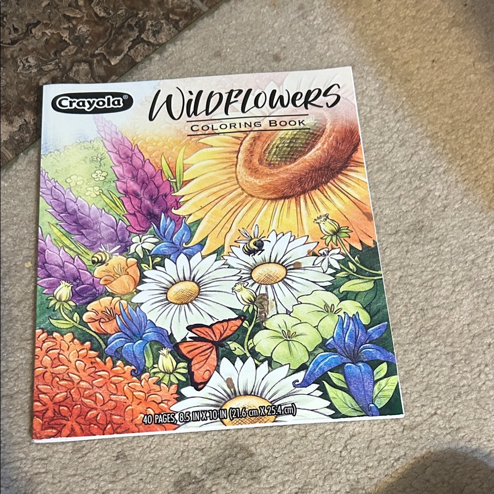 Crayola Wildflowers Coloring Book with Vibrant Colors